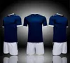 2021 Soccer Jersey Sets Smooth Royal Blue Football Sweat Absorberend en Ademend Children's Training Pak draagt ​​korte mouw met shorts 05