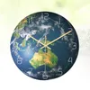 Wall Clocks Luminous Oceania Area Shape Clock Battery Powered Hanging Glow In The Dark For School Office Kitchen Size