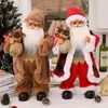 2022 New Christmas Ornaments Babbo Natale brillerà regalo di vacanze a bambola di Natale sing e danza regalo di vacanza 50 cm decorazione della casa di Natale G0911