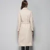 Kvinnors dikerockar 2022 Spring Model European och American Double-Sided Plush Coat Woolen Women