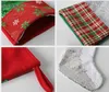 Sublimering Utskriftsöverföring Sequin Christmas Stocking Gift Bag Props Smycken Xmas Tree Pendant Decorations 20PCs Gratis DHL Ship HH21-456