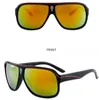 Quadratische Marke Sonnenbrille Männer Vintage Retro Sportfahrer Sonnenbrille Übergröße Bunte Outdoor Eyewear Gafas de Sol Hombre