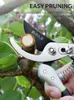AIRAJ Enhanced Pruning Shears Garden Scissors Large Opening, Labor-Saving Rough Shears Fruit Tree Branch Pruning Hand Tools 210719