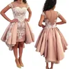 2022 Kvinnors Applique Lace Party Dresses Jewel Sheath Night Club Prom Klänning Kort Vuxen för Kvinnor