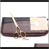 1Pcs 6 Stainless Engraving Professional Hairdressing Cutting Shears Thinning Add Bag C1005 Wjzfj Xqcp8