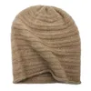 Beanie/Skull Caps 2022 Vinterkoreansk version av Warm Mans Women's Wool Cold Hats Pure Cashmere Lämplig för Big Head Sticked Delm22