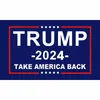 Trump 2024 Vlag U.S. Algemene verkiezingsbanner 2 koperen inkommen Neem Amerika rugvlaggen Polyester Outdoor Indoor Decoratie 90 * 150cm / 59 * 35 inch JY0505