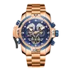 Reef Tiger/RT Designer Sport Orologio da uomo in oro rosa Calendario perpetuo Data Giorno Bracciale meccanico complicato RGA3503 Orologi da polso