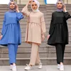 Abbigliamento etnico Europeo America Sudafrica Dubai Abaya Musulman Insemble Dress Muslim Set Abiti africani per abiti da donna