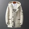 Men's Down & Parkas Winter Jacket Men Long Overcoat With Hood Thick Coat Warm Fashion Clothing 2022 Harajuku Japen Style Kare22