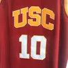 NCAA University of Southern California (USC) 10 Derozan Basketball Jerseys Bordado Jersey Tamanho S-XXL Costurado
