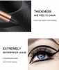 O.TWO.O Siyah Sıvı Eyeliner Damga Kalem Su Geçirmez Hızlı Kuru Çift Sonlu Göz Kalemi Kalem Makyaj Kadınlar için Kozmetik 120 adet / grup DHL