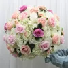 Bouquet da tavolo per matrimoni da 40/45 cm, fiore rosa, fiore artificiale, sfondo per festa di nozze, bouquet personalizzato