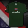 Thailand män t-shirts 2019 fotbollar jersey nation team bomull t-shirt möte fitness varumärke kläder tee thailändska land flaggor th x0621