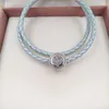 925 Sterling Silver Beads Faith Cross Charm Charms Fits European Pandora Style Jewelry Bracelets & Necklace ENG792016CZ AnnaJewel