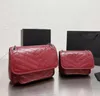 Luxury Handbag Shoulder Bag Brand Y-shaped Designer Seam Leather 8 Colors Ladies Metal Chain High Quality Clamshell Messenger Composite Tote
