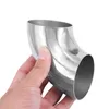 Manifold & Parts 2.5inch 63mm Car Exhaust Weld Elbow 90° Pipe Tube Bend Mandrel Fitting Accessories Stainless Steel