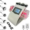 Professional 6 в 1 40 тыс. Ультразвуковой кавитационный вакуумный вакуум RF Laser 8 PADS PADS Липолязер Радиочастотная кожа затягивает машину для похудения для домашнего использования