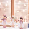 Christmas Decorations 3pcs Angel Nutcracker Puppet Desktop Decor Xmas Scene Decoration