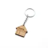 Fashion House Keychain Wood Keychains Housewarming Gift New Home Key Ring Decoration for Women Girls XDJ056