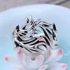 Klaster pierścienie Regulowany dla Man Sterling Silver 925 Pure Jewelry Thai Ring