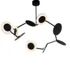 black acrylic chandelier