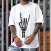 T-shirt firmate estive da uomo T-shirt da donna magliette casual lettera danneggiata stampata manica corta Homme abbigliamento S-3XL