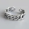 Ancient Silver Chain Band Ring Finger Open Adjustable rings for women fashion jewelry will and sandy