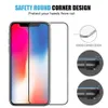 Usaekgo iPhone 13 için tam kapak ekran koruyucusu 13 12 11 Pro XS MAX XR 9H Süper Temperli Cam Siyah Kenar Film Kağıt Box9253498