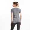 Mode temperament designerkleding T-shirt Gym damessportshirt Sneldrogend hardlopen Yoga T-shirt mouwen Fitnesskleding