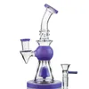 7-calowy krótki Nect ustnik Szkło Bong Pyramid Design Haisahs Prysznic Perc Rury Wodne Heady Oil Dab Rigs Z Miską 14.5mm Kobietą