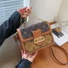 Daglig väska Populär avancerad väska Kvinna 2023 Internet Celebrity Messenger Bag Trendy Korean Style Autumn All-Match Shoulder Small Square B