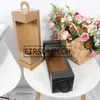 Cadeau cadeau 30pcs boîtes d'emballage de fleurs sac floral phare design boîte d'emballage pliante noir / marron