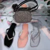 Mode flip-flops tofflor med diamante strand gelé sandaler för kvinnor sommar tofflor högkvalitativt speciellt design dagligen slitage