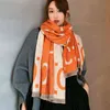 2021 Luxury Brand Thick Cashmere Scarf Women Design Warm Pashmina Blanket Shawls Bufanda Poncho Ladies Warps Neckerchief Echarpe Y9624989