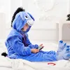 Kinder Pyjamas Cartoon Overall Flanell Dinosaurier Tier Spielanzug Langarm Hoodie Warme Nette Lustige Pijamas 211023