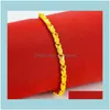 Link, Jewelrylink, Chain Thin Womens Bracelets Wheat Link Gold Filled Bracelet Jewelry For Women Drop Delivery 2021 Upjf7