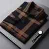 Men's Sweaters 2021 Autumn Knitted Cardigan Sweater Casual Fashion Clothes Youth Plaid Jacket