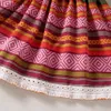 Yaz Kolsuz Dantel Ulusal Tarzı Yelek Elbise Bebek Kız Pamuk Elbiseler Giysileri