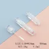 3ML Diamond Shape Empty Plastic Lip Gloss Packaging Tubes with Wand Makeup Balm Containers Reusable Bottle Clear Top for Lipstick Samples