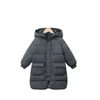 Enfants lâches hiver doudounes pour garçons adolescents fille Parkas long manteau 2020 solide vêtements chauds 11 12 enfants habit de neige pardessus H0909