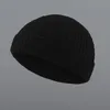 Berets Autumn And Winter Warm Knitted Hip-hop Melon Caps Fashion Couple Woolen Men's Curled Hooded Elastic
