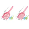 Пластиковый кошачий мусор Scoop Pet Care Care Sand Chating Scooter Shovel Pollow Clean Tool Hollow Style Легкий прочный прочный в чистоте W-01333