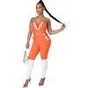 Womens Tracksuits Strapless Ligação Outfits Dois Peça Set Mulheres Verão Roupas Calças Casuais Sem Mangas Sportswear Sport Terno Venda KLW6320