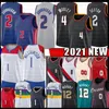 ザイオンケード・クーニングハム・ウィリアムソンコリンズ=スケベッソンバスケットボールジャージ4 2 Evan Mobley Grant Hill Isiah Thomas Dennis Rodman Jerseys