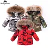 Brand Winter Coat Children's Jacket For Baby Boy Clothes Camouflage Kids Waterproof Child Thicken Snow Wear 211222