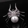 Szpilki, Broszki Projektant Dla Kobiet Vintage Animal Spider Pearl Plant Wapiona Biżuteria Kryształowa Płaszcz Broszka Pin Lady Girls 2021