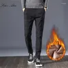 pantalon à carreaux de velours