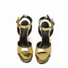 2022 sandali sottili di lusso europei con suola sandali con tacco alto in pelle verniciata da donna con scarpe eleganti da donna sexy di moda hardware 35-42