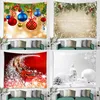 Arazzi Arazzo natalizio Pupazzo di neve Natale Appeso a parete Art Tappeto Anno Decor Coperta yoga3673696